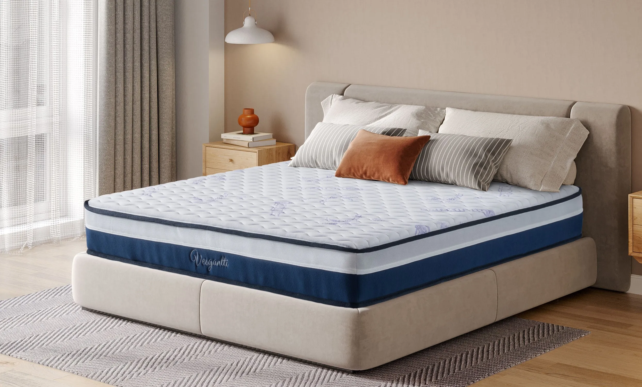 Vesgantti Vague Hybrid Mattress 8.6Inch Tight Top Mattress Series