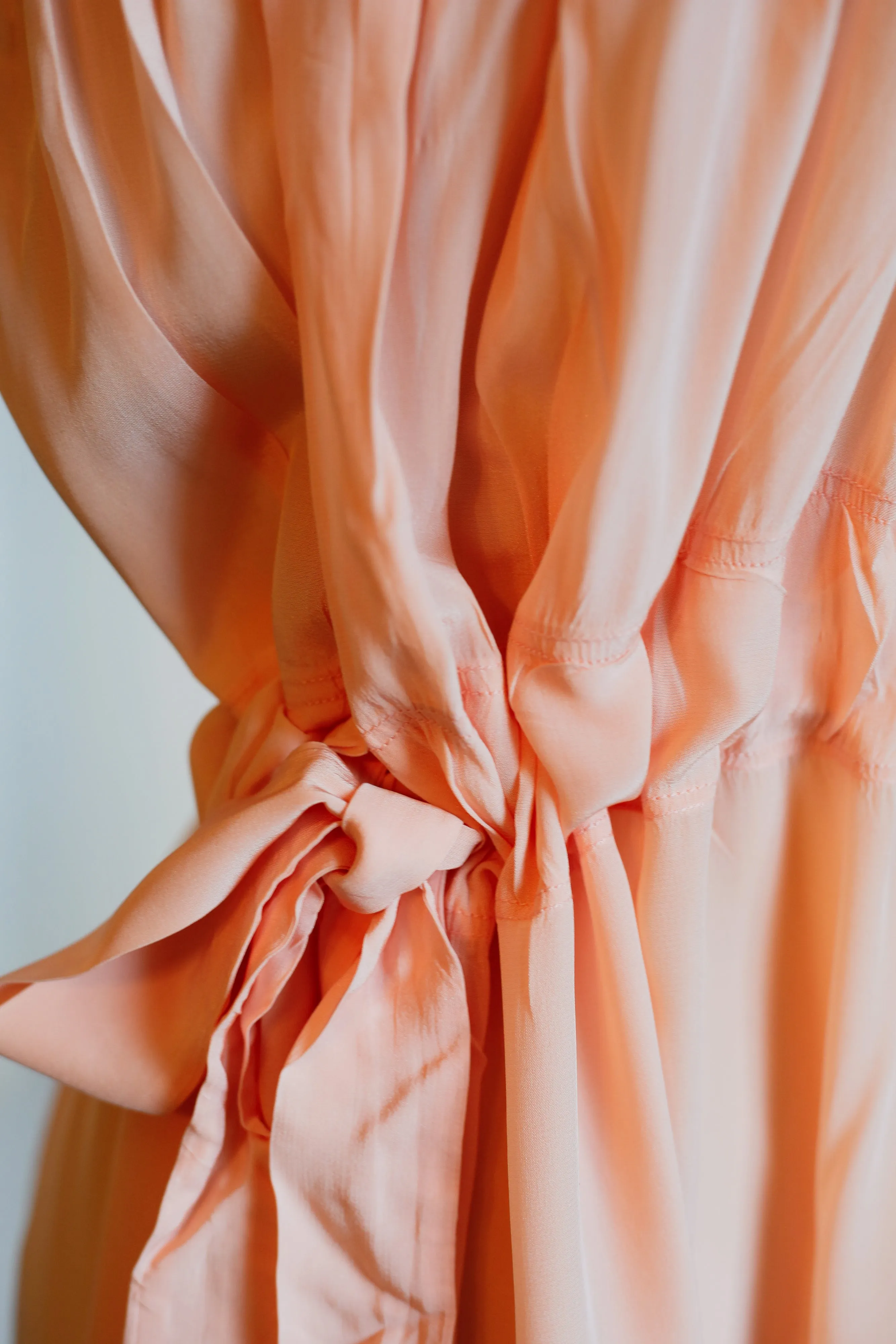 Vintage 1930s Peach Silk Night Dress