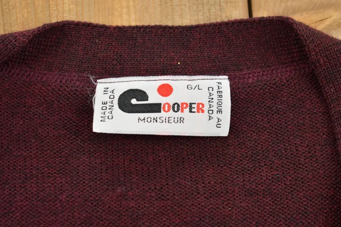 Vintage 1990s Cooper Cardigan Sweater