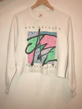 VTG New Orleans Crop Sweatshirt