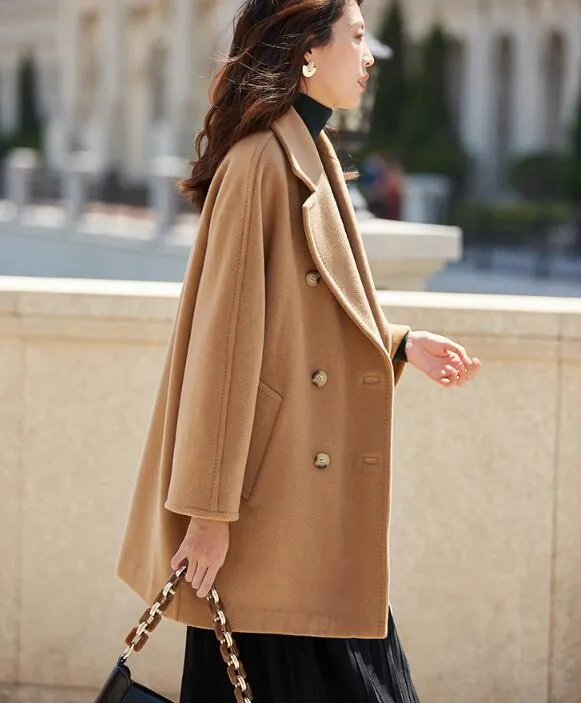 Warm Loose Women Coat Winter Wool Coat Plus Size Coat