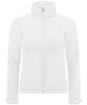 White - B&C Hooded softshell /women