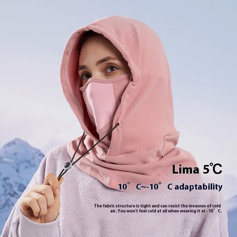 Winter Thermal Fleece Scarf & Ski Face Mask -Windproof Neck Warmer Hood