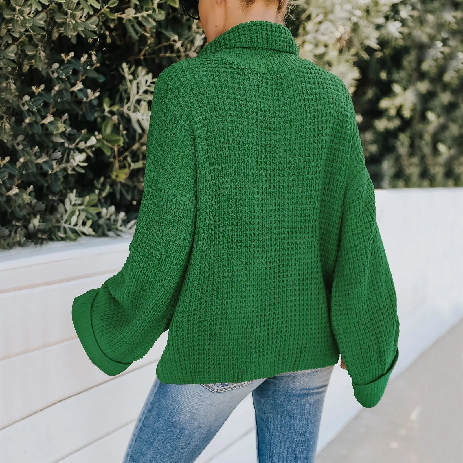 Women Turtleneck Knitting Fall Sweaters