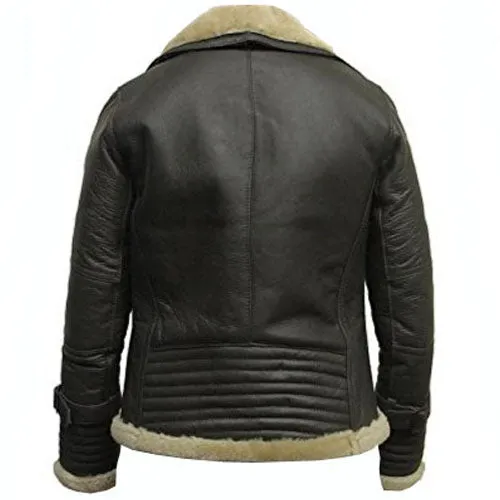 Women's Aviator Sheepskin Shearling Jacket