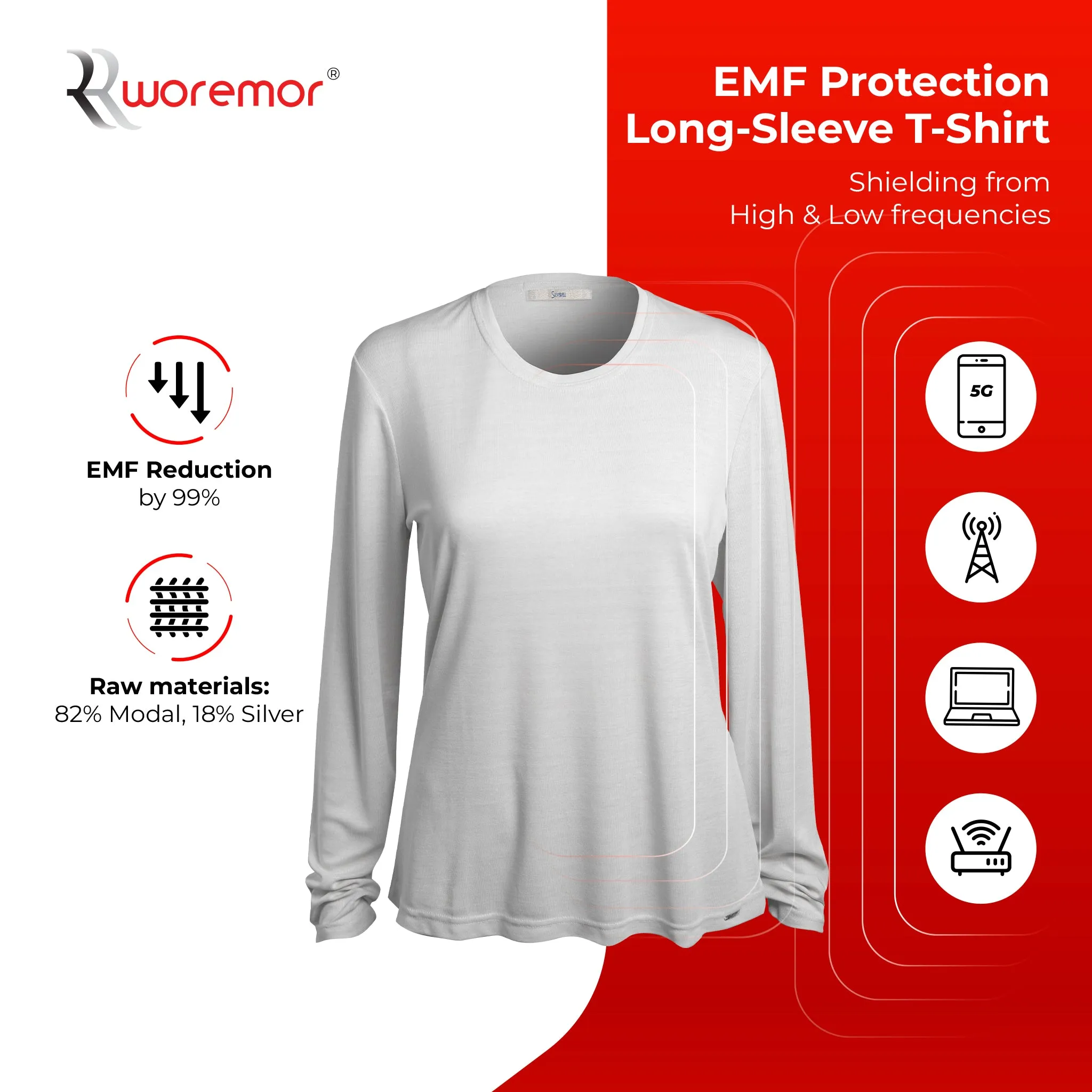 Women's EMF Protection Long-Sleeve T-Shirt