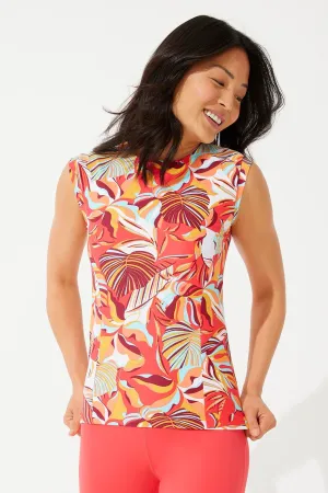 Women's Kaylana Tank Top  |  Nectarine Isla Palm