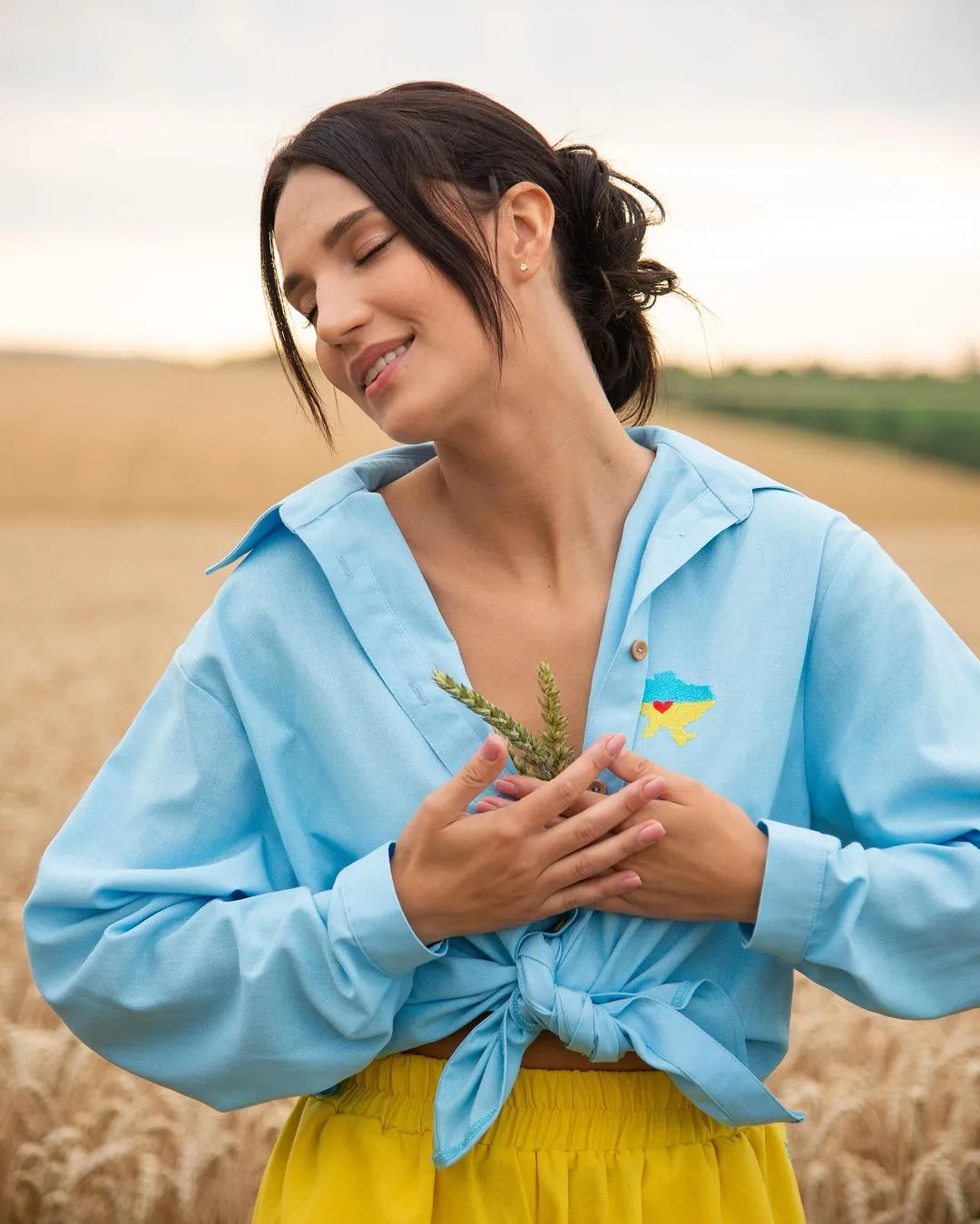 Women's shirt with embroidery Banderivka