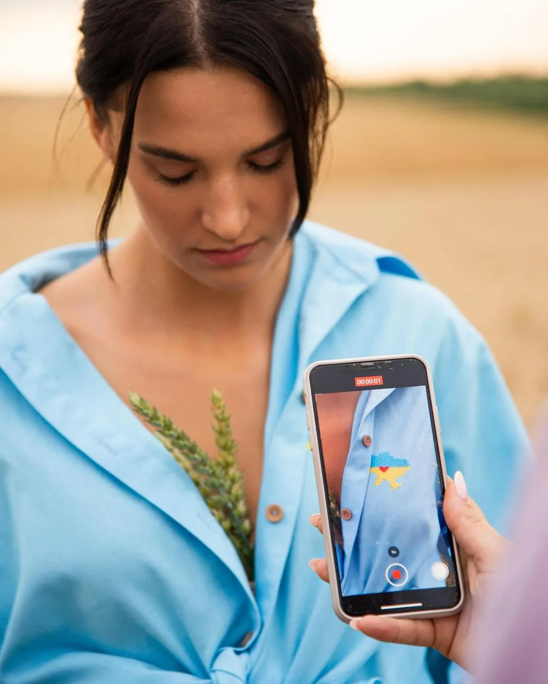 Women's shirt with embroidery Banderivka