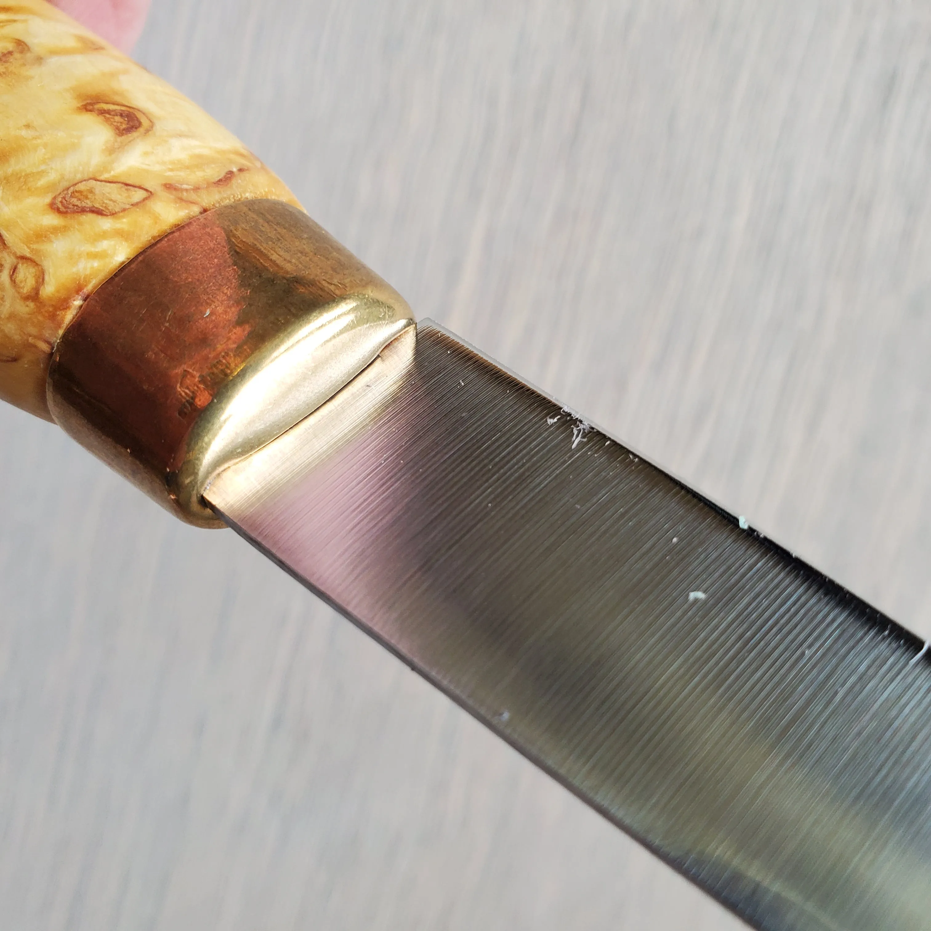 Wood Jewel Fillet Knife 6" - Curly Birch 23F