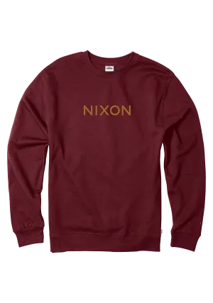 Wordmark Crew Sweatshirt - Burgundy